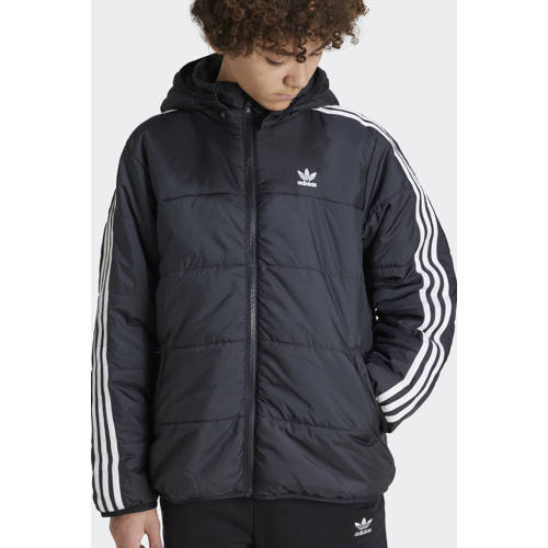adidas Originals Adicolor jack zwart Jas Jongens/Meisjes Polyester Capuchon