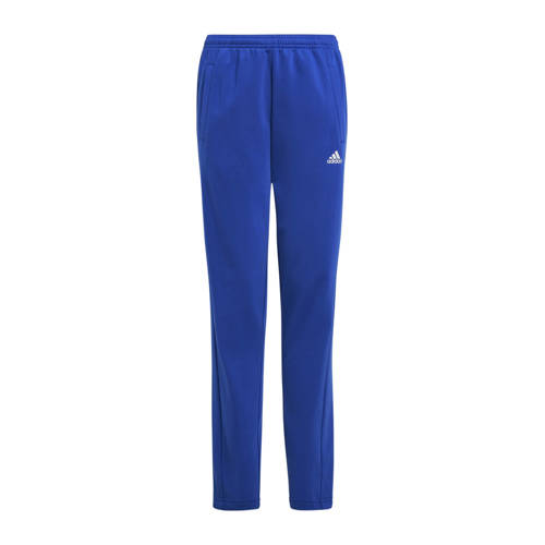 Adidas Sportswear Junior trainingspak kobalt Blauw Jongens Meisjes Polyester Opstaande kraag 152