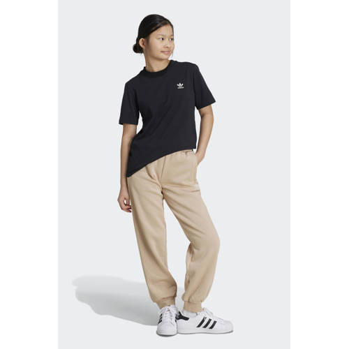Adidas Originals joggingbroek beige Meisjes Katoen Effen 140