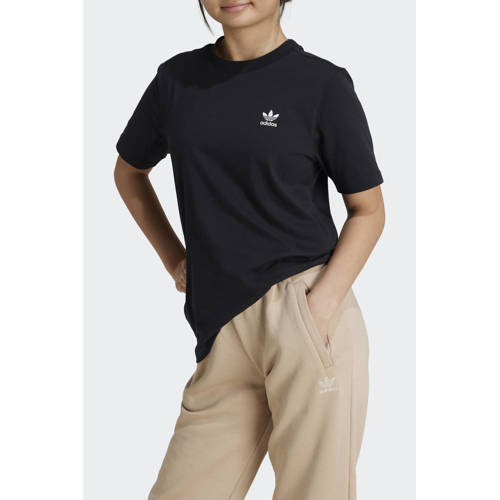 Adidas Originals joggingbroek beige Meisjes Katoen Effen 140