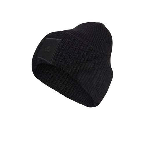 adidas Performance sportmuts zwart Jongens/Meisjes Polyester Logo