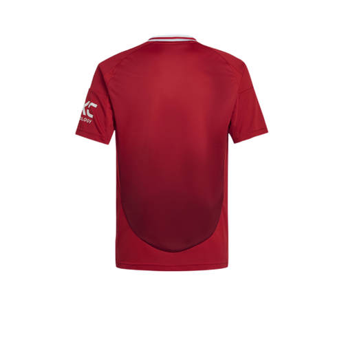 Adidas Performance Junior Manchester United voetbalshirt Sport t-shirt Rood Jongens Meisjes Polyester Ronde hals 140