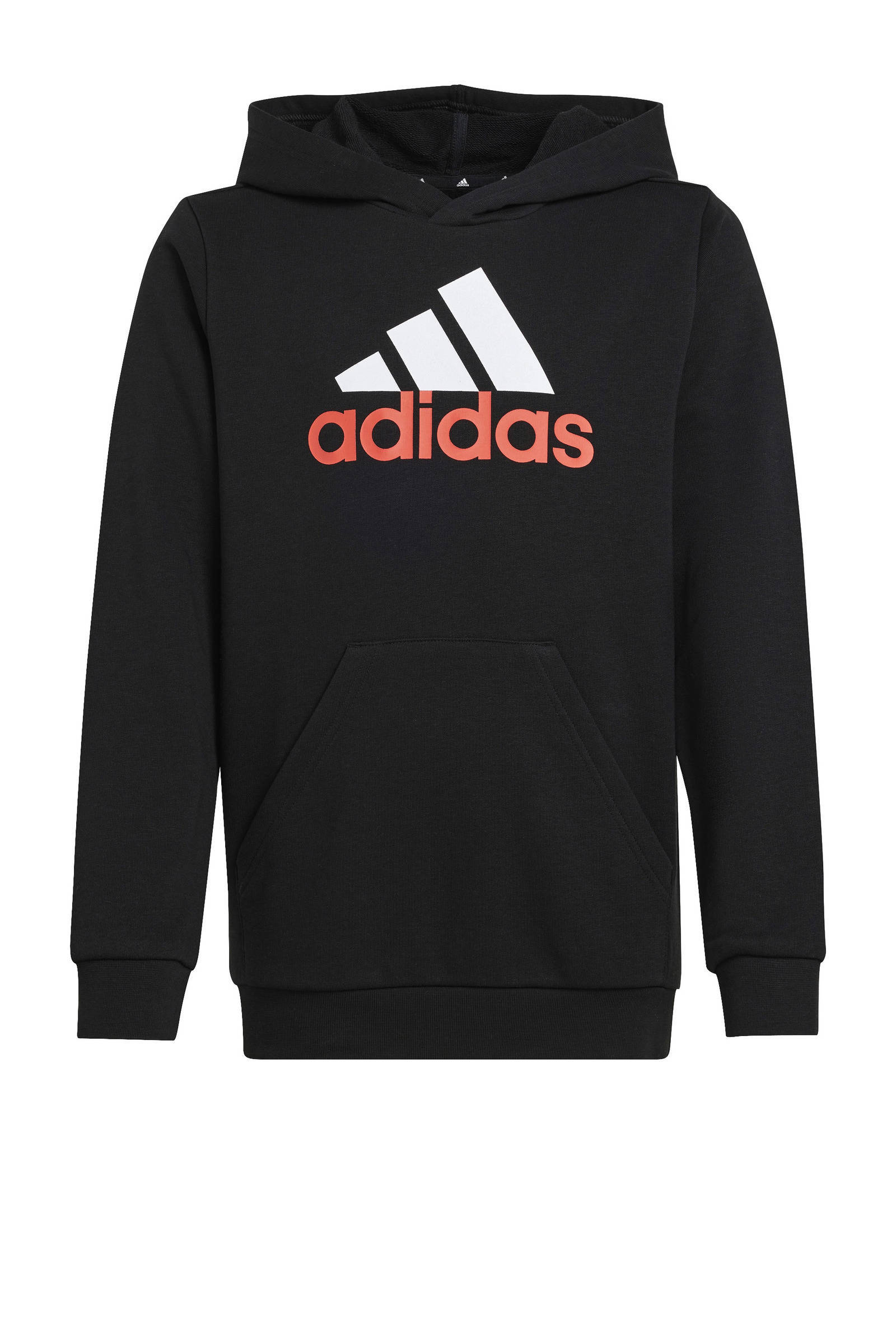 adidas Originals hoodie Trefoil zwart wit kleertjes