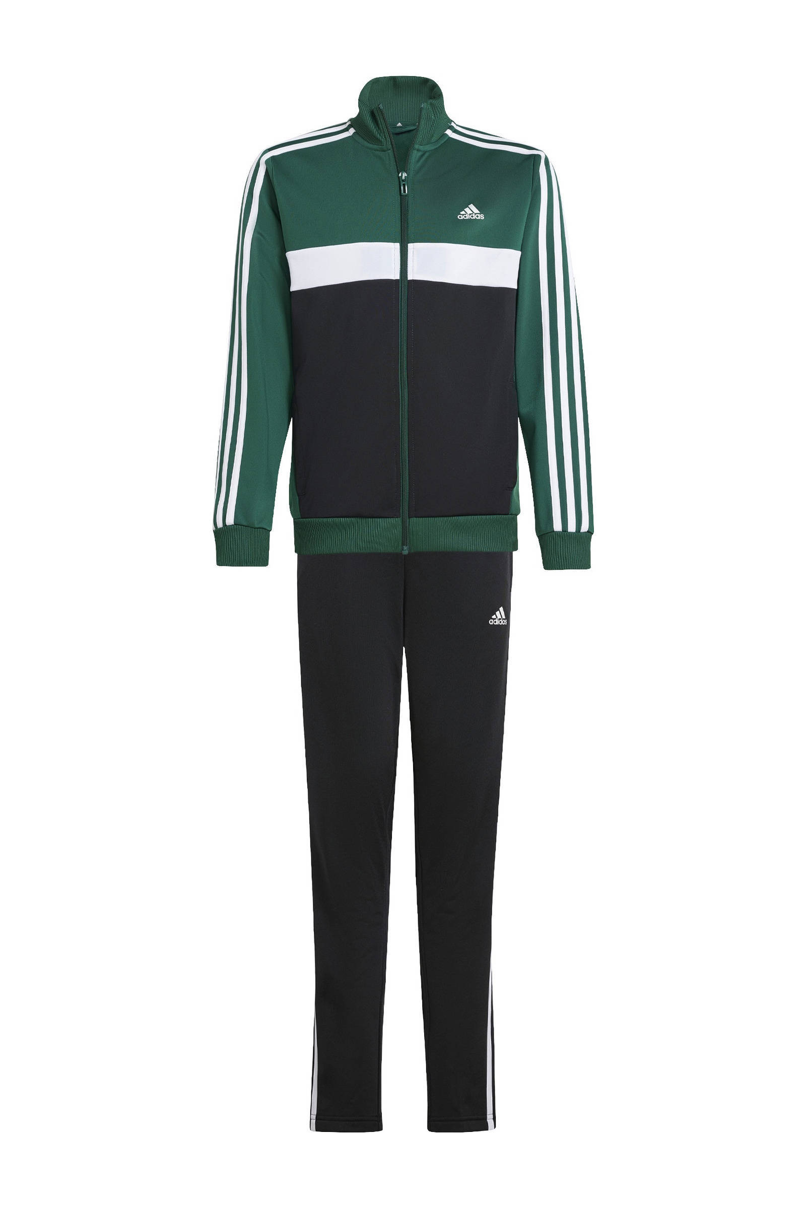 adidas Sportswear trainingspak Tiberio groen zwart kleertjes