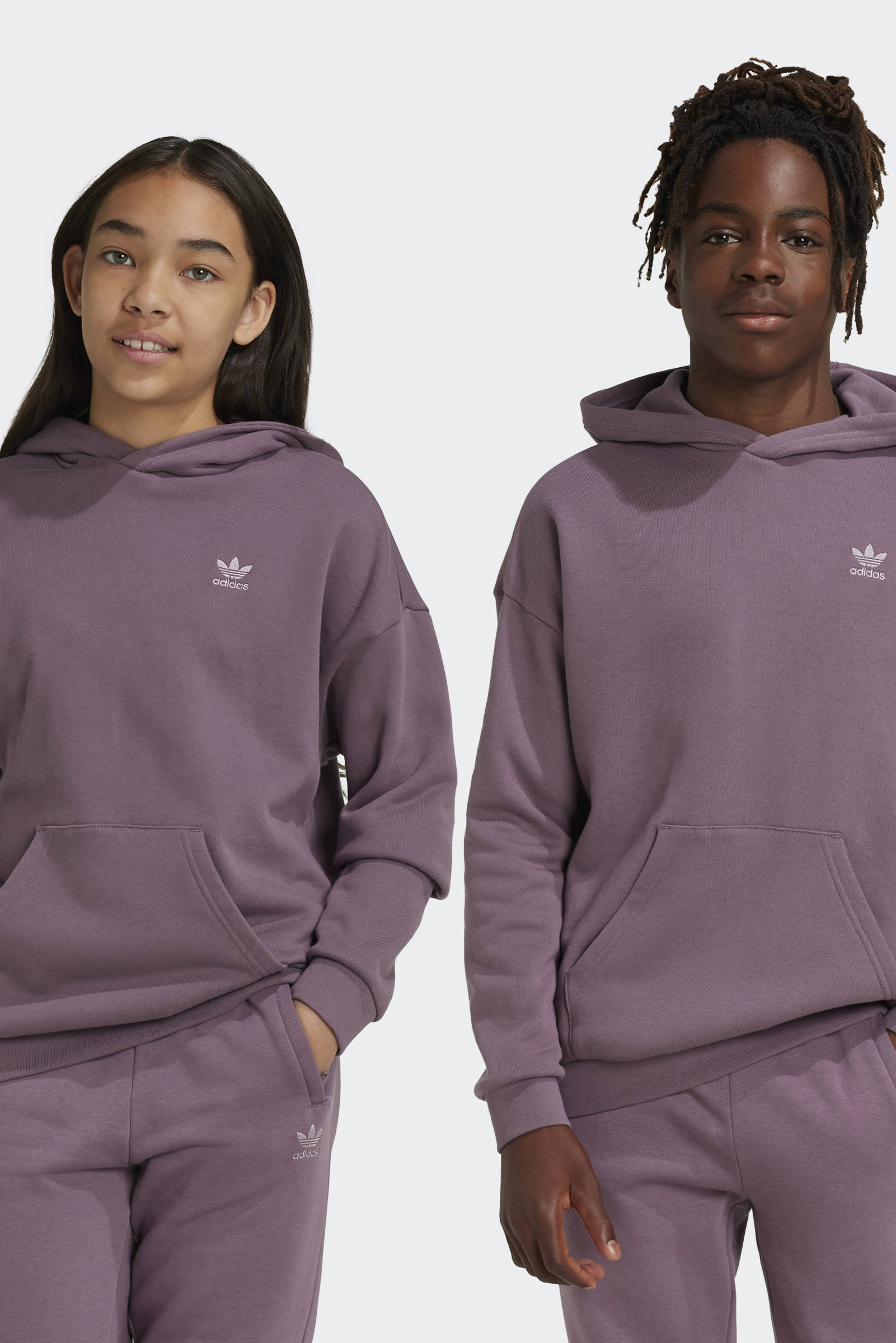 adidas Originals oversized hoodie paars kleertjes