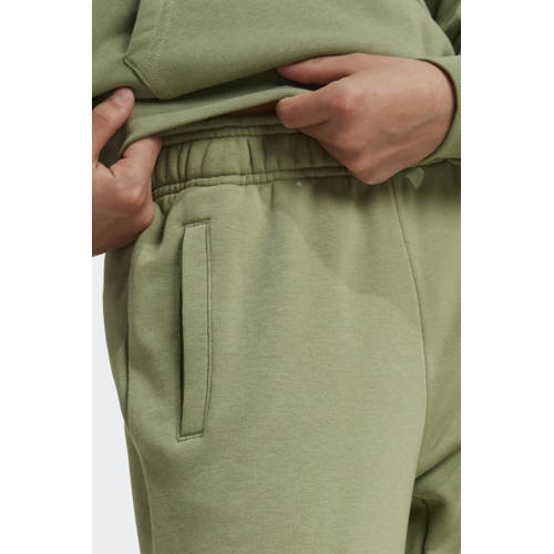 Adidas Sportswear joggingbroek lichgroen Jongens Meisjes Katoen Logo 176