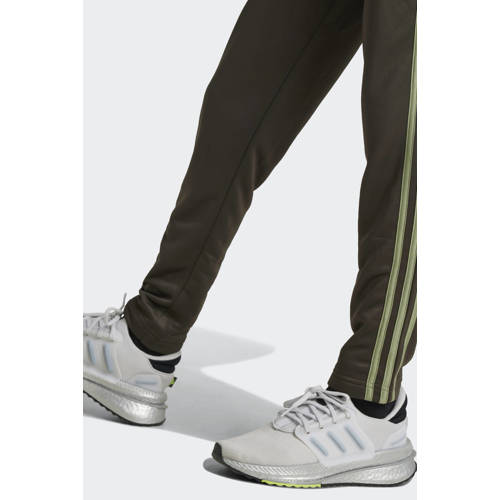 Adidas Sportswear trainingsbroek olijfgroen Jongens Meisjes Polyester Effen 164