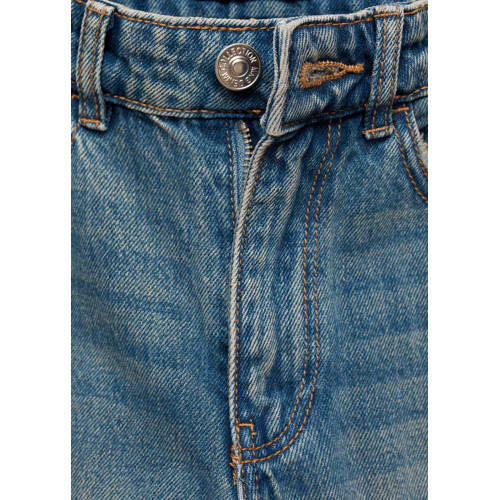 MANGO TEENS straight fit jeans changeant blauw Meisjes Denim Effen 164(S)