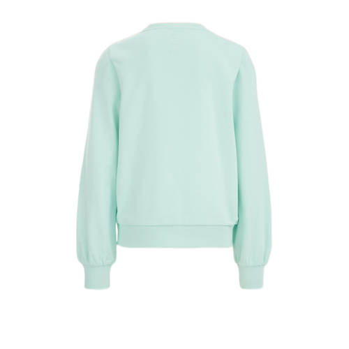 WE Fashion sweater mintgroen Effen 146 152 | Sweater van