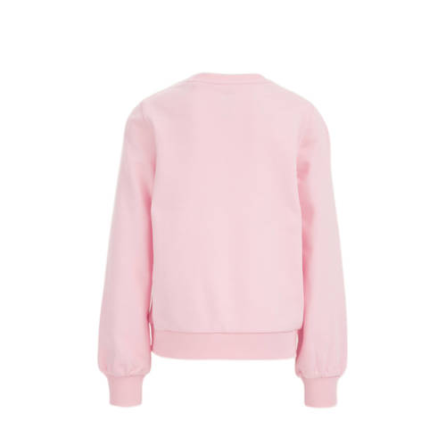WE Fashion sweater lichtroze Effen 134 140 | Sweater van