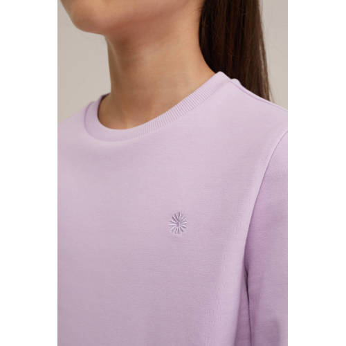 WE Fashion sweater lila Paars Effen 134 140 | Sweater van