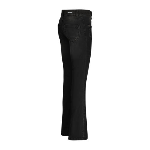 Raizzed flared jeans Melbourne Patched on Pockets dark grey stone Grijs Meisjes Stretchdenim 164