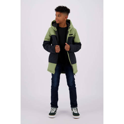 Raizzed gewatteerde winterjas Tauton olijfgroen zwart Jongens Nylon Capuchon 116