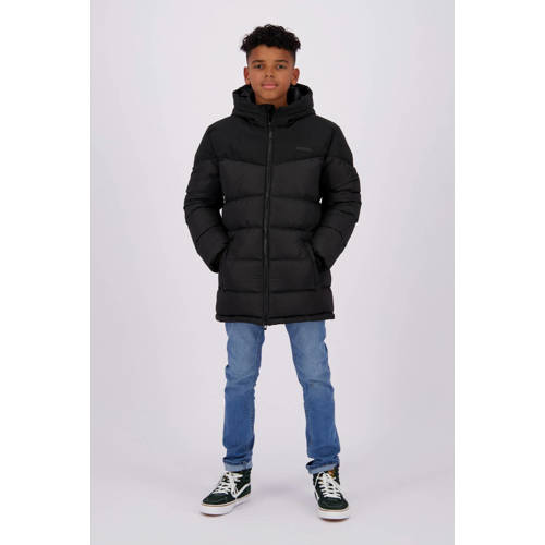 Raizzed gewatteerde winterjas Tulun zwart Jongens Polyester Capuchon Effen 128