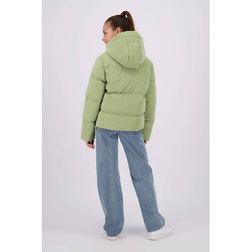 Raizzed gewatteerde winterjas Lucy zachtgroen Meisjes Polyester Capuchon 164