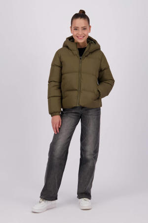 gewatteerde winterjas Lize army groen