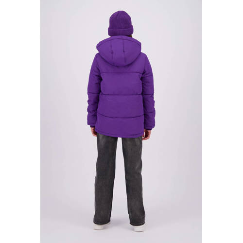 Raizzed gewatteerde winterjas Manou paars Meisjes Polyester Capuchon Effen 176
