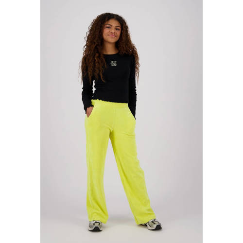 Raizzed longsleeve Rosie zwart Meisjes Stretchkatoen Ronde hals Effen 164