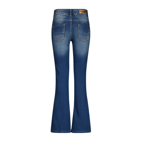 Raizzed flared jeans Melbourne mid blue stone Blauw Meisjes Stretchdenim 140