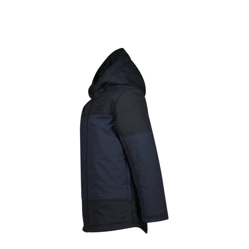 Raizzed gewatteerde winterjas Tauton zwart Jongens Nylon Capuchon Effen 104