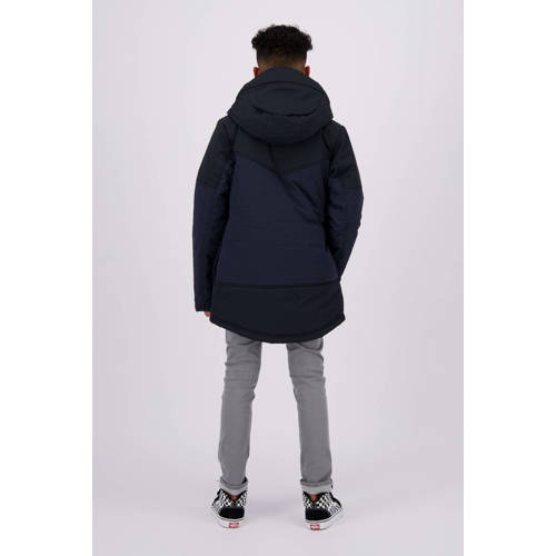 Raizzed gewatteerde winterjas Tauton zwart Jongens Nylon Capuchon Effen 104