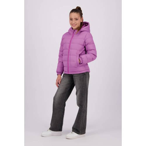 Raizzed gewatteerde winterjas Tandy lilaroze Paars Meisjes Polyester Capuchon 128