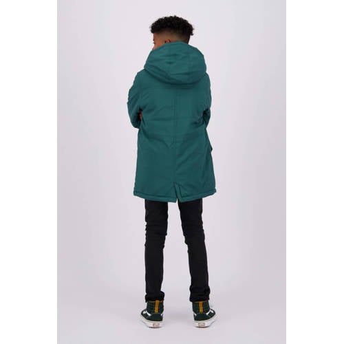 Raizzed gewatteerde winterjas Tafo donkergroen Jongens Polyester Capuchon 164