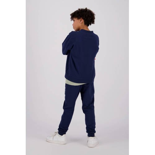 Raizzed sweater Oxnard met printopdruk donkerblauw Printopdruk 116