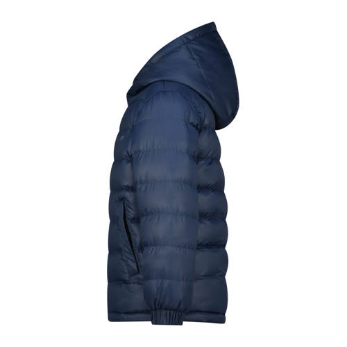 Raizzed gewatteerde winterjas Tandy donkerblauw Meisjes Polyester Capuchon 140