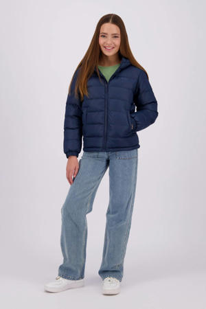 gewatteerde winterjas Tandy donkerblauw
