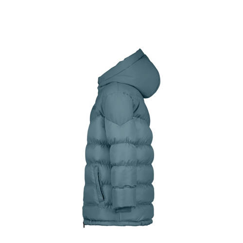 Raizzed gewatteerde winterjas Tulun lichtblauw Jongens Polyester Capuchon 140