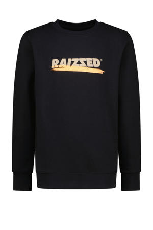 sweater Novo met logo zwart