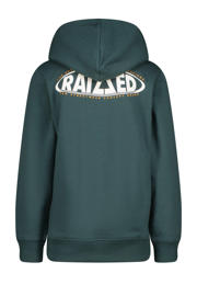 thumbnail: Raizzed hoodie Nice met backprint donkergroen