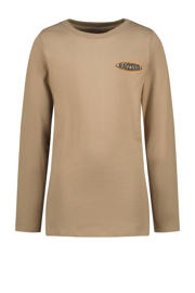 thumbnail: Bruine jongens Raizzed longsleeve Join van katoen met backprint, lange mouwen en ronde hals