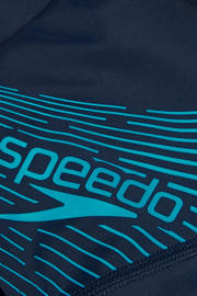 thumbnail: Speedo zwemboxer Medley donkerblauw/turquoise