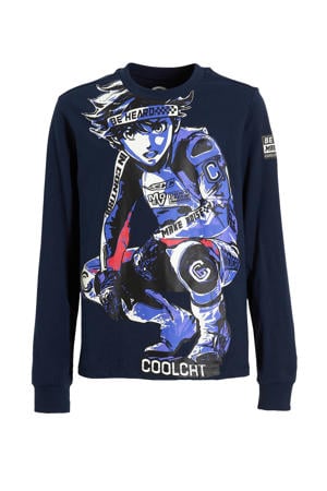 longsleeve T-shirt Theo met Motor Boy Print