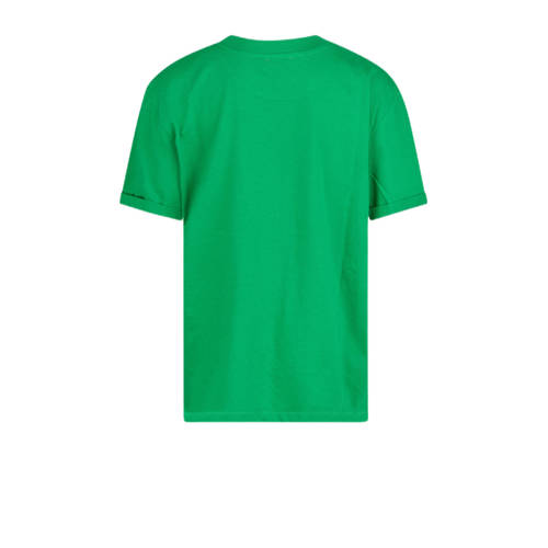Shoeby T-shirt met printopdruk groen Meisjes Katoen Ronde hals Printopdruk 158 164