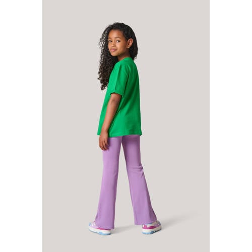 Shoeby T-shirt met printopdruk groen Meisjes Katoen Ronde hals Printopdruk 158 164