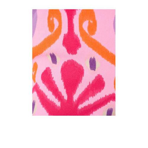 Shoeby high waist flared broek met all over print roze Meisjes Polyester 110 116
