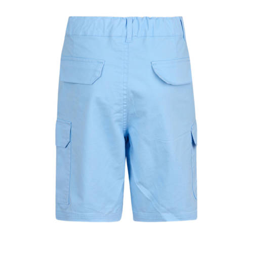 Shoeby regular fit cargo short lichtblauw Korte broek Jongens Katoen Effen 122 128