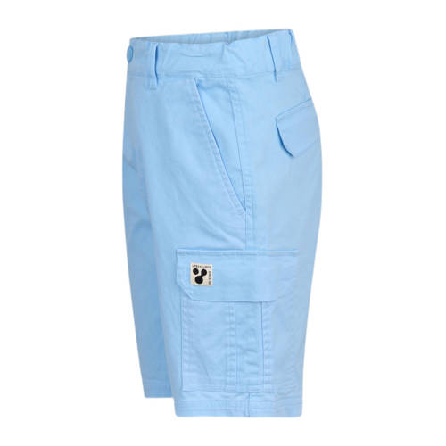 Shoeby regular fit cargo short lichtblauw Korte broek Jongens Katoen Effen 122 128