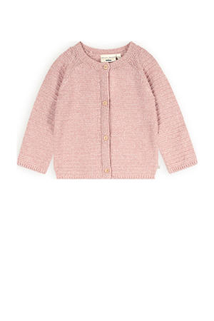baby gebreid vest Kiki roze