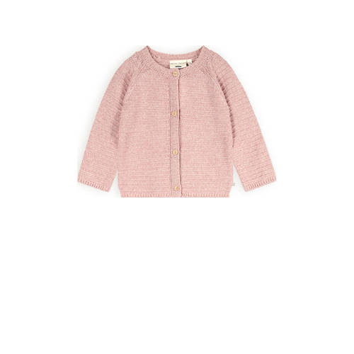 Petite Maison baby gebreid vest Kiki roze Meisjes Katoen Ronde hals Effen