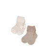 Petite Maison sokken Rocks - beige/offwhite (set van 2)