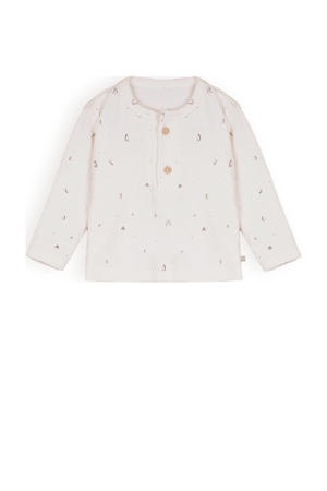 baby longsleeve Ko met all over print offwhite