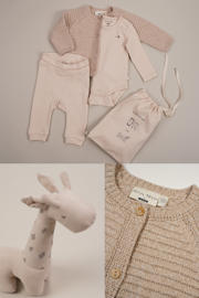 thumbnail: Petite Maison romper + broek Stormy beige