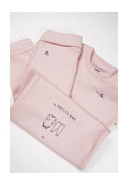 thumbnail: Petite Maison romper + babybroek Stormy roze