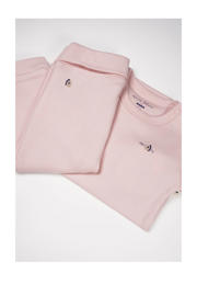 thumbnail: Petite Maison romper + babybroek Stormy roze