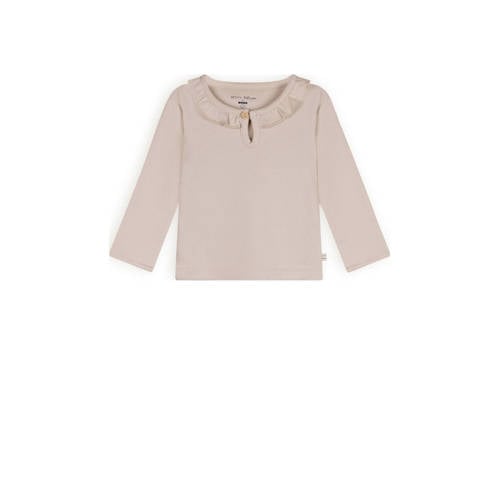 Petite Maison baby longsleeve Kaya beige Meisjes Katoen Ronde hals Effen - maat 80 afbeelding