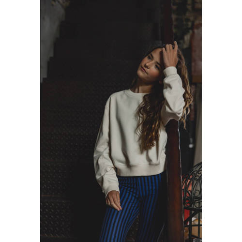 LOOXS 10sixteen sweater met backprint ecru Backprint 140
